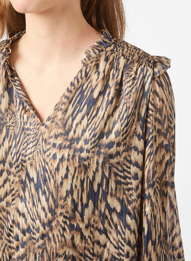 Neo Noir Blouse Davina Pattern 166259 - CAMEL