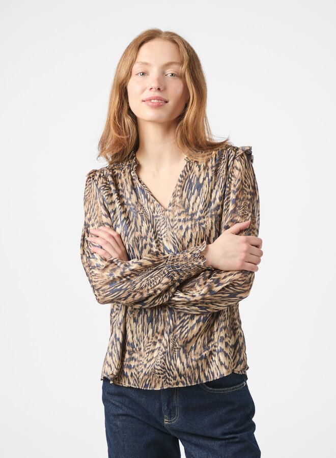 Neo Noir Blouse Davina Pattern 166259 - CAMEL