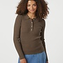 Neo Noir Trui Panama Knit 164017 - Brown Melange