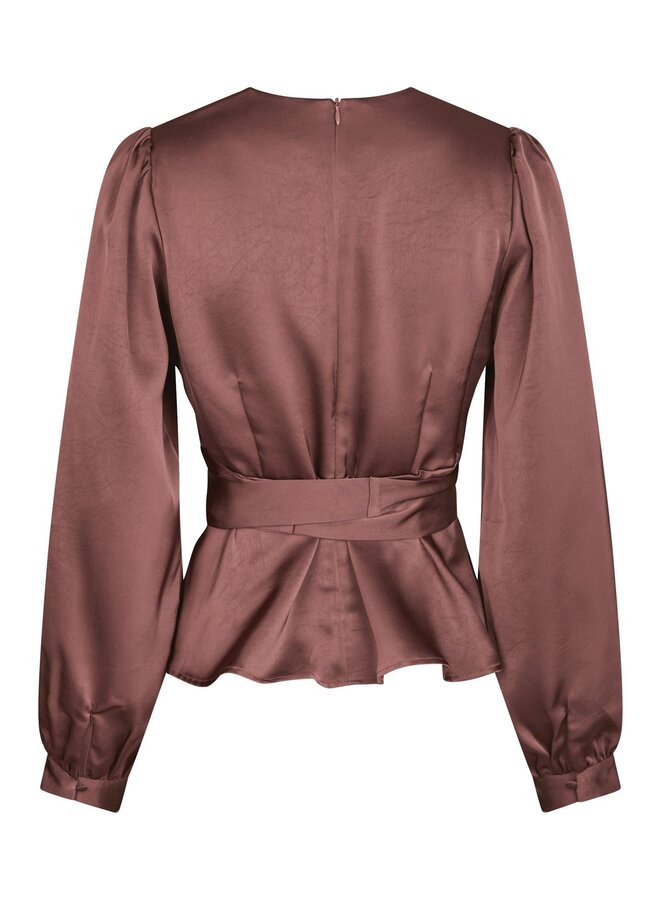 Neo Noir Blouse Rista Heavy Sateen 164803 - 393 Dark Rose