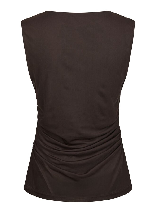 Neo Noir Top Liblana  166340  - Dark Brown