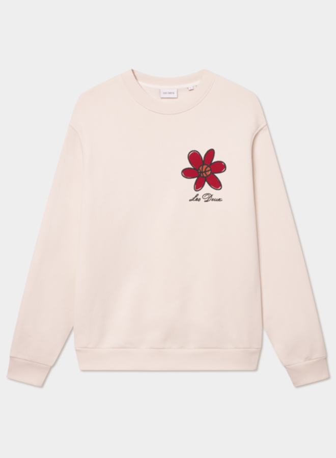 Les Deux Trui 1000836 Flower Basket Sweatsht - 215 Ivory