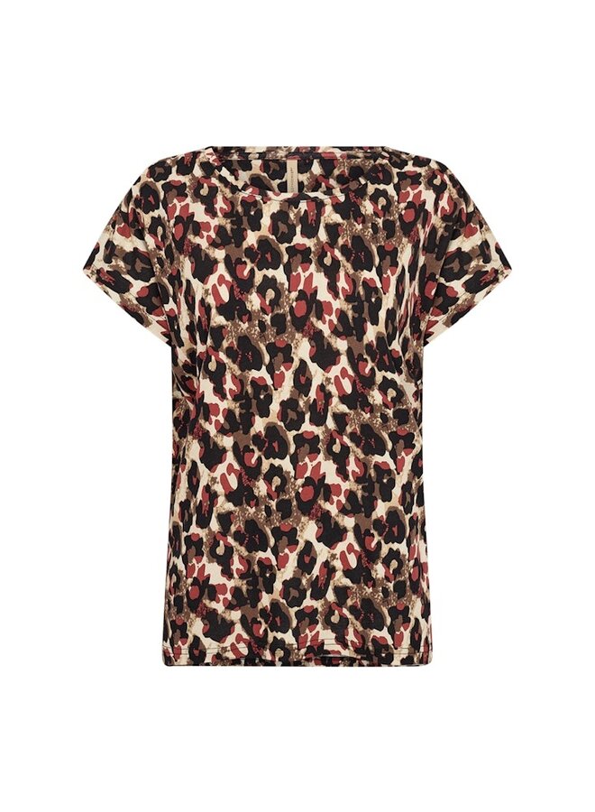 Soyaconcept T-shirt Felicity  27107 -Mineral Red Combi