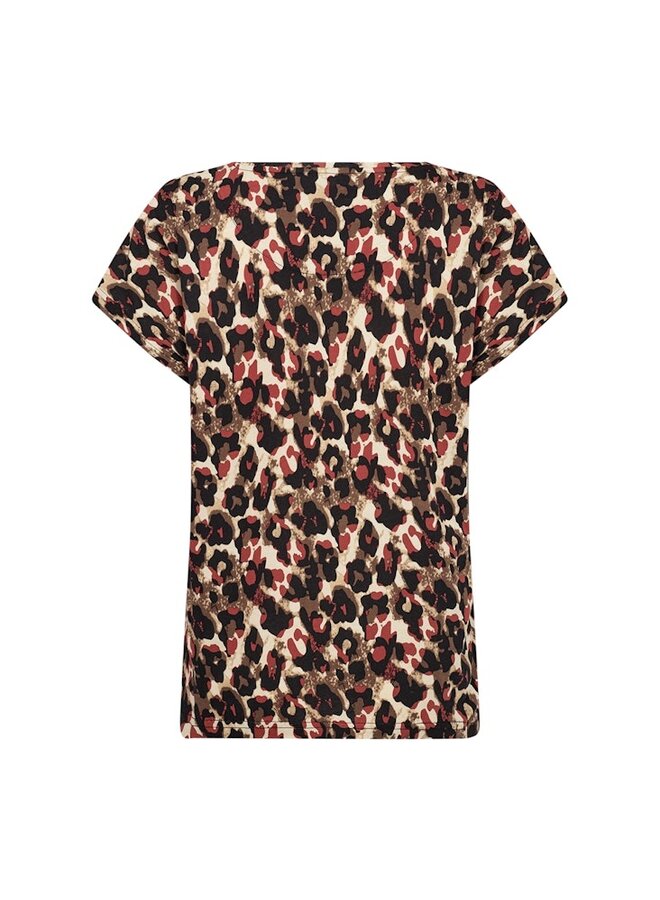 Soyaconcept T-shirt Felicity  27107 -Mineral Red Combi