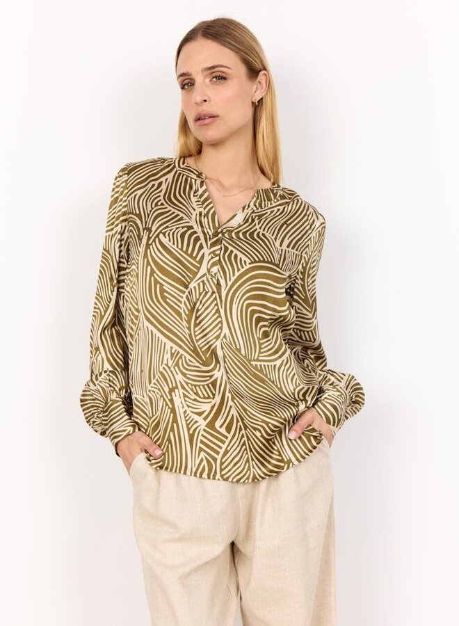 Soyaconcept Blouse Signora  41306 - Misty Olive Combi