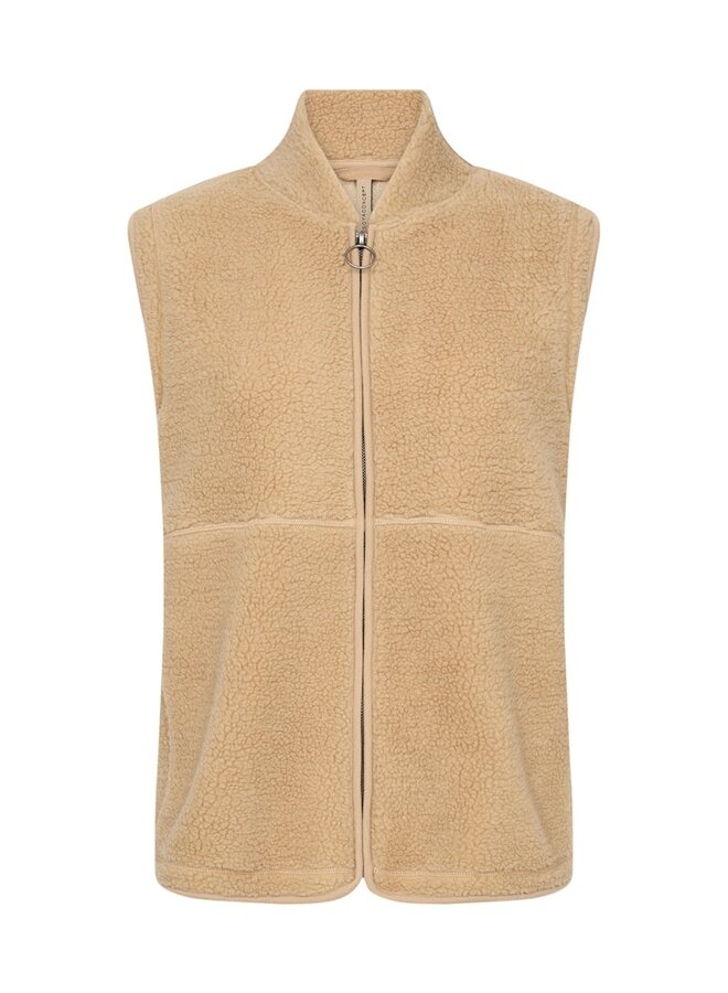 Soyaconcept Teddy Waistcoat Gilet  26851 -Sand