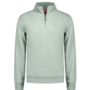 New Zealand Auckland Trui Half Zip 25GN314 - 1797 Soft Green