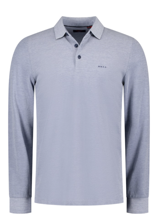 New Zealand Auckland Polo Long Sleeve 25GN206 - 1685 Brilliant Blue