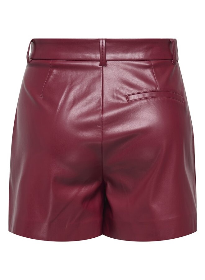 Only Short Faux Leather 15351265 - Cabernet