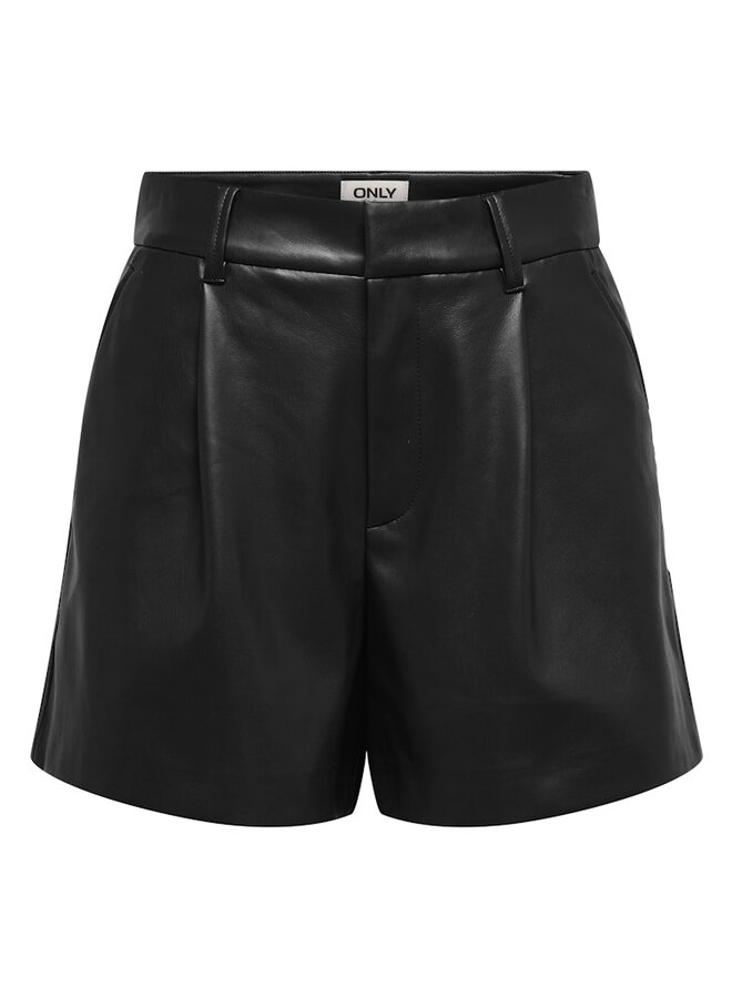 Only Short Faux Leather 15351265 - Black