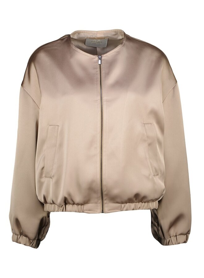 Bomber Jasje Satijn Acosse B511-SET4 - Light Taupe