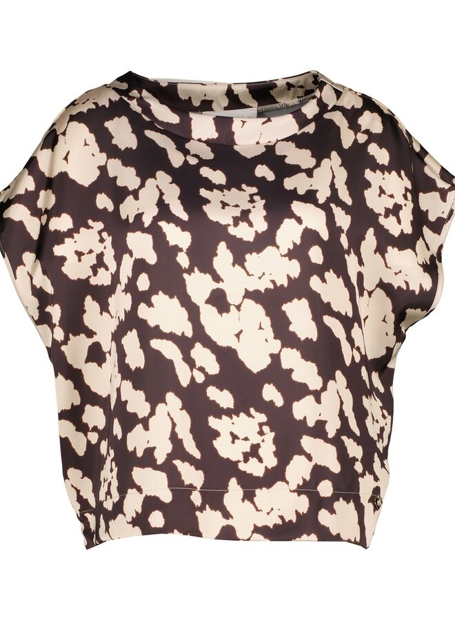 Amélie & Amélie Top Armenia B510-SET12 Spa T-Shir - Choco/Gesso