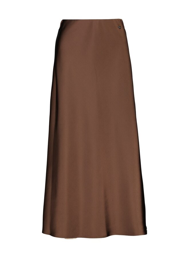 Rok Satijn Alessia B504-SET4 Spa Skirt - Choco3
