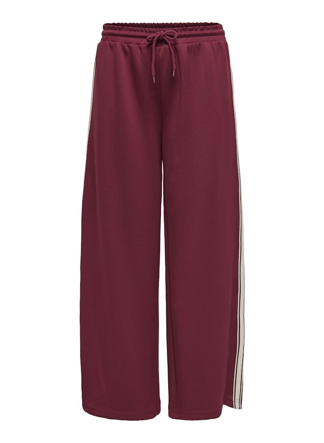 Only Broek Wide Stripe 15356171 - Cabernet