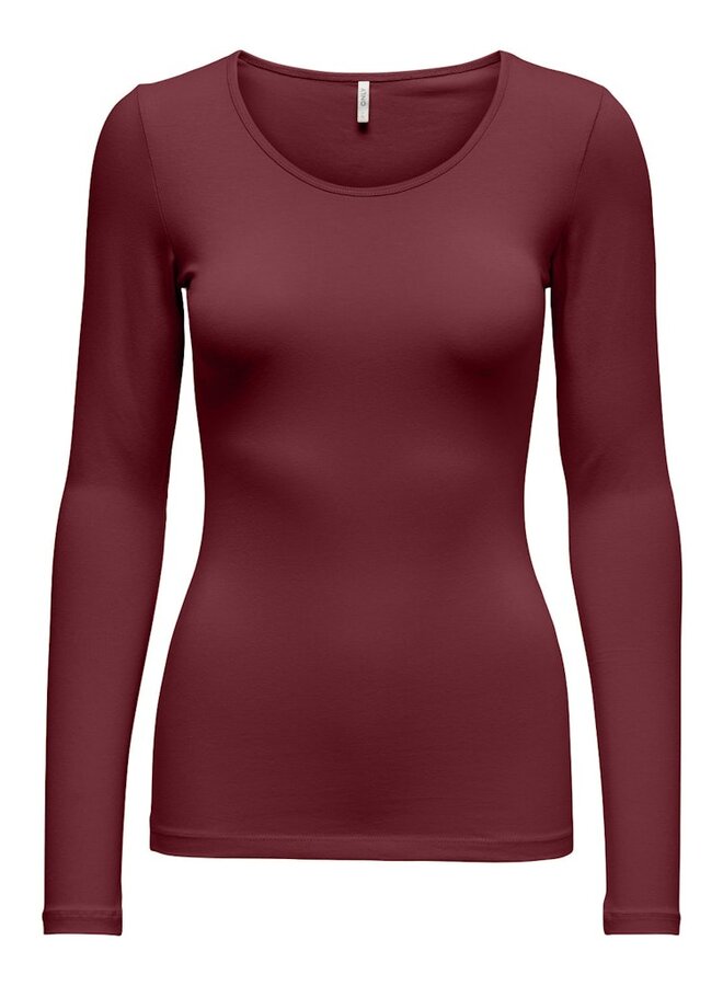 T-shirt Long Sleeve 15204712 - Cabernet