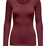Only T-shirt Long Sleeve 15204712 - Cabernet