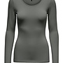 Only T-shirt Long Sleeve 15204712 - Castor Gray