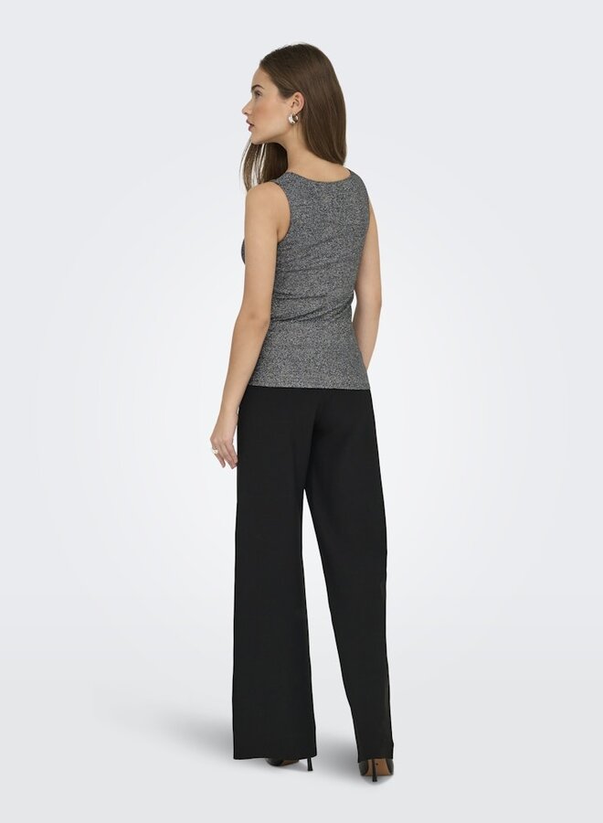 Only Top Silver Glitter 15356494 - Black