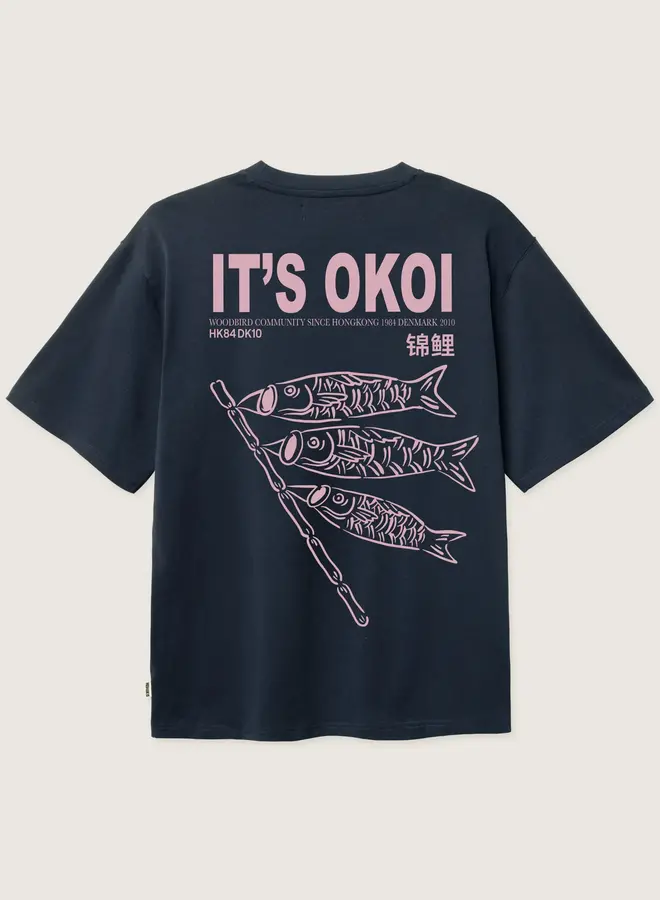 T-shirt WBBaine Koi Tee 2536-410 - Dark Navy