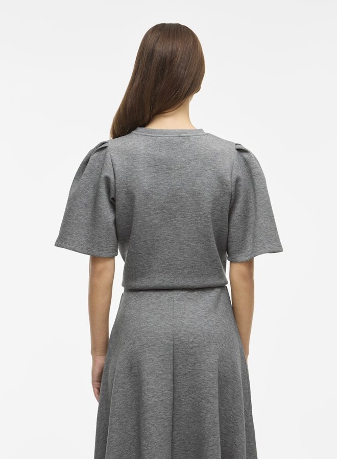 Vila T-shirt 14108620 - Medium Grey Melange