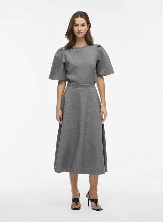 Vila T-shirt 14108620 - Medium Grey Melange