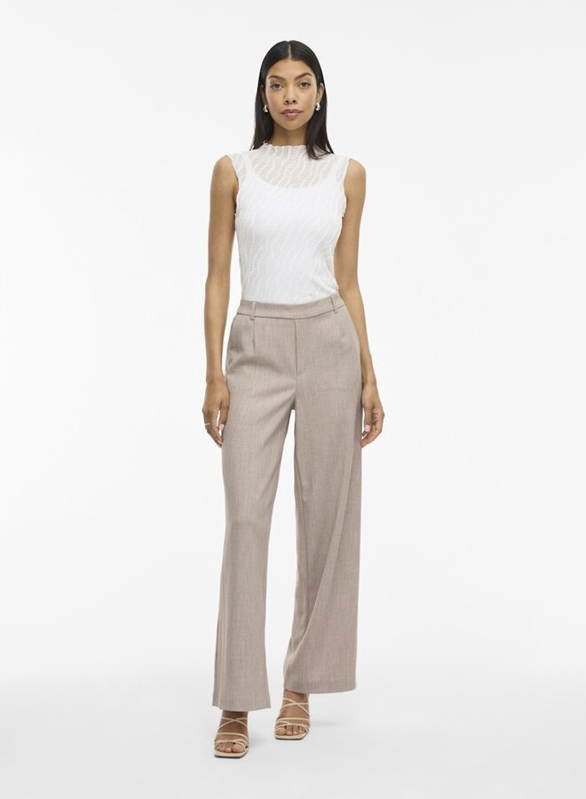 Vila Pantalon VIVARONE 14087407 - Natural Melange