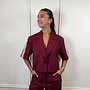Ambika Cropped Blazer Rosie - Bordeaux