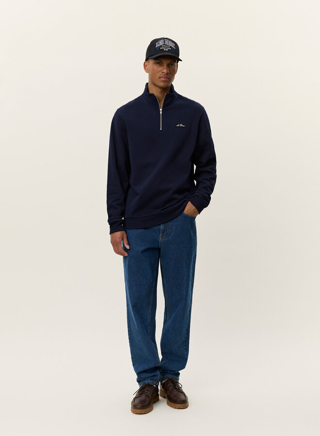 Les Deux Half-Zip Sweater 1000665 Patch - 460 Dark Navy