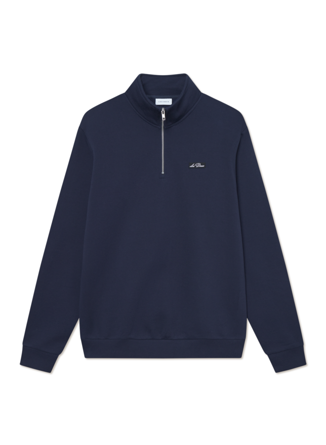 Les Deux Half-Zip Sweater 1000665 Patch - 460 Dark Navy