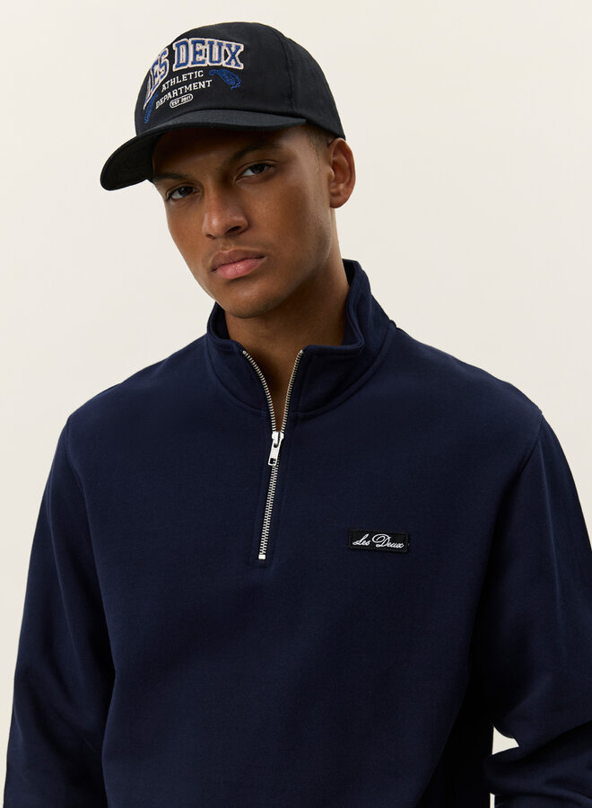 Les Deux Half-Zip Sweater 1000665 Patch - 460 Dark Navy