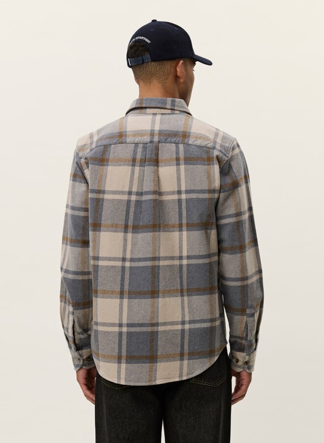 Les Deux Blouse 1000830 Jeremy Check Flannel T - 320 Grey Melange