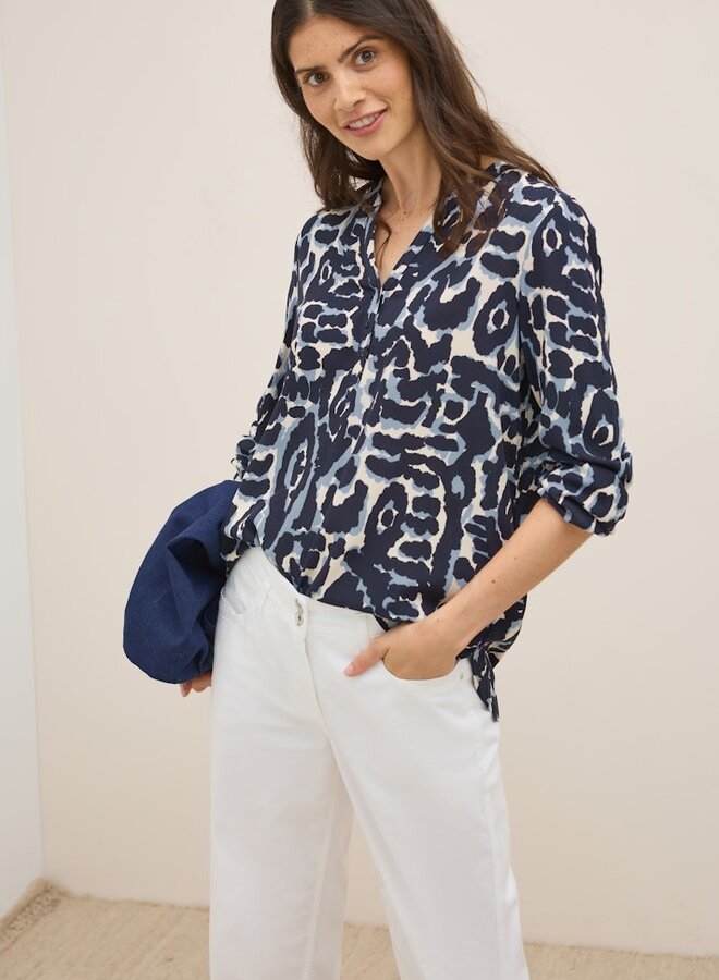 Cecil Blouse Tos  36831 - Urban Dark Blue