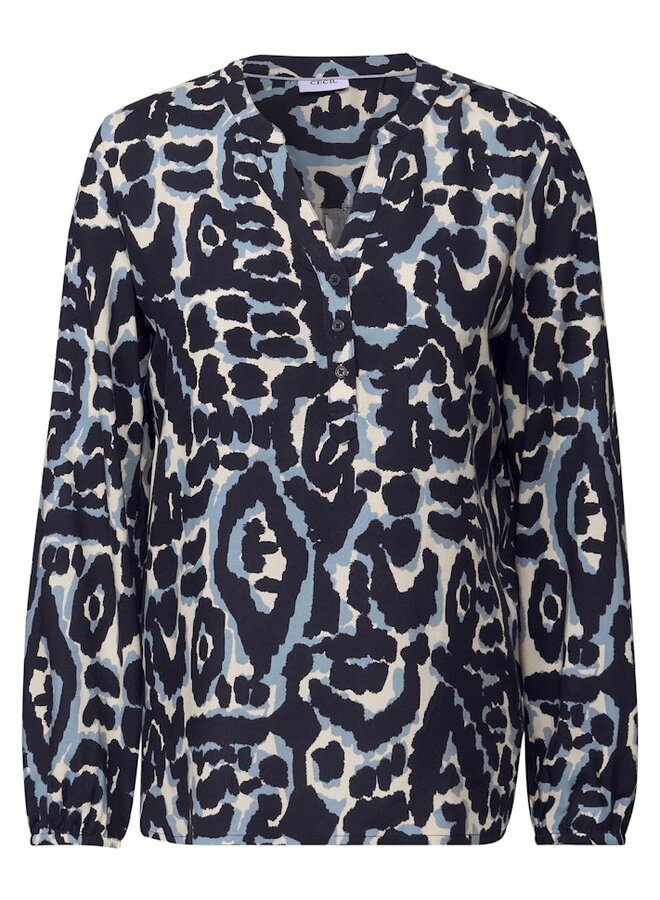 Cecil Blouse Tos  36831 - Urban Dark Blue