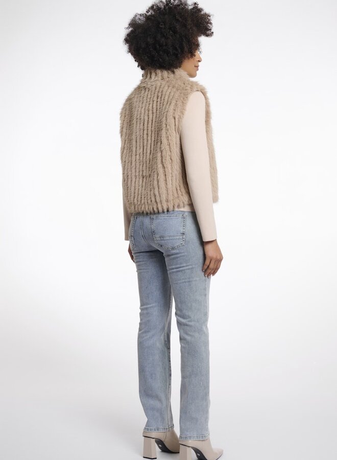 Rino&Pelle Fluffy Gilet Dava.7002511 - 10866 Oat