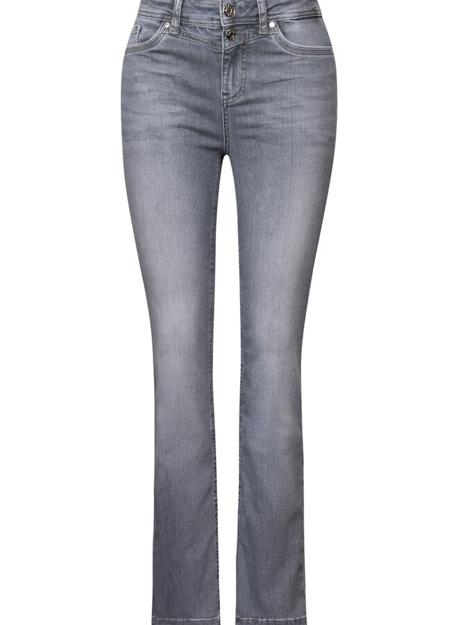 Street One Jeans Slim Fit Bootcut  379165- 17042 Light Steel Grey Washed