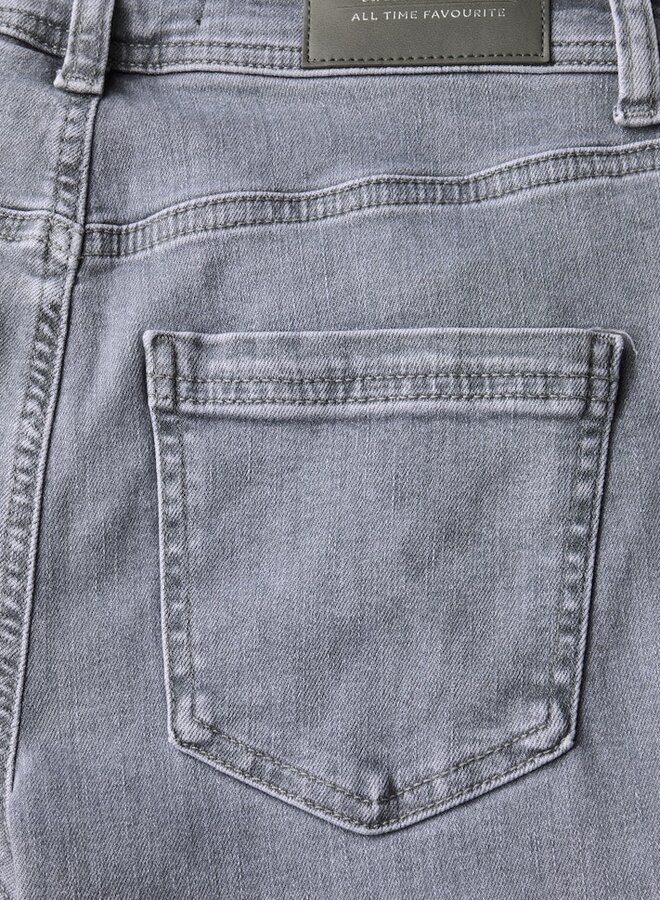 Street One Jeans Slim Fit Bootcut  379165- 17042 Light Steel Grey Washed