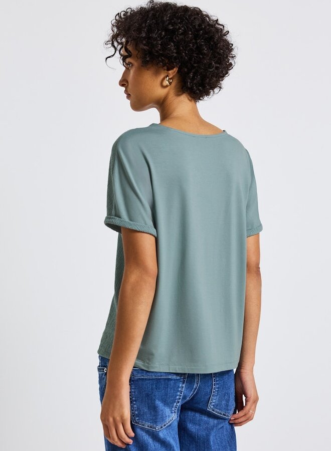 Street One Shirt Structure-Mix - 17020 Arona Blue