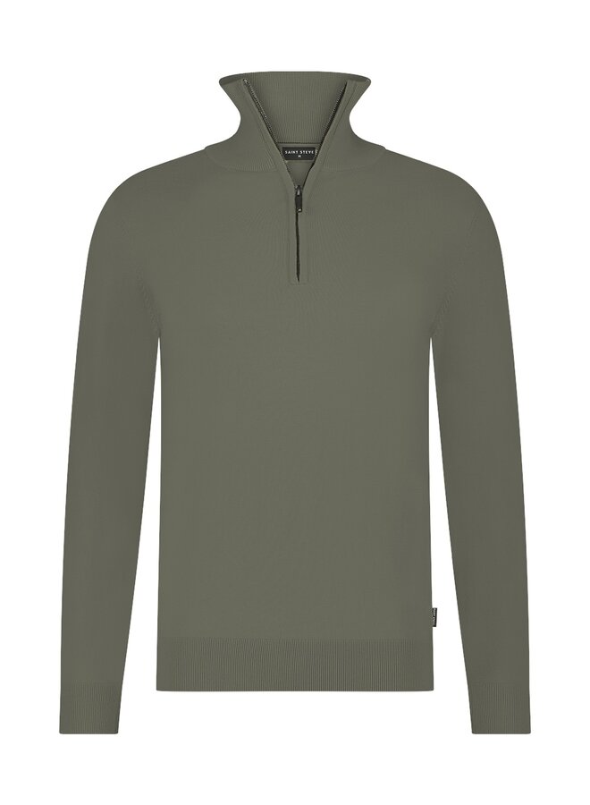 SAINT STEVE Half Zip Trui 19480 - 60012 Light Army
