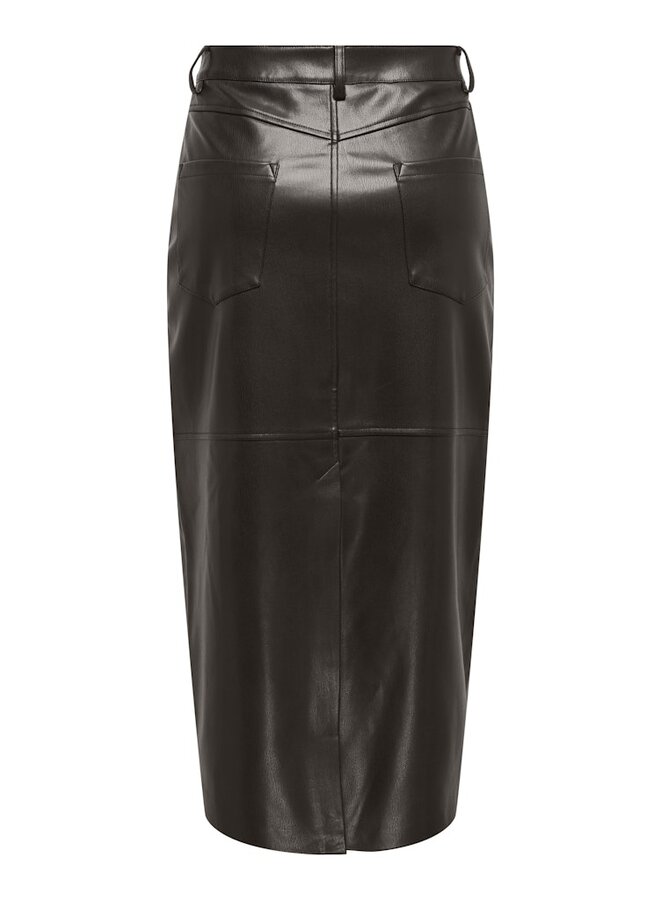 Only Leren Rok  ONLVERONA 15350363 - Chocolate Torte