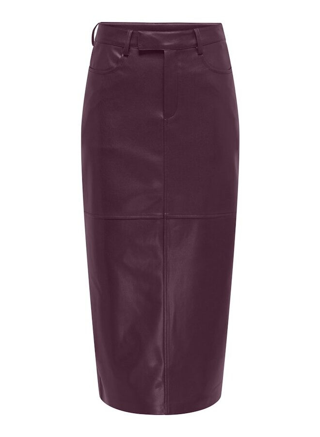 Leren Rok ONLVERONA 15350363 - Mauve Wine