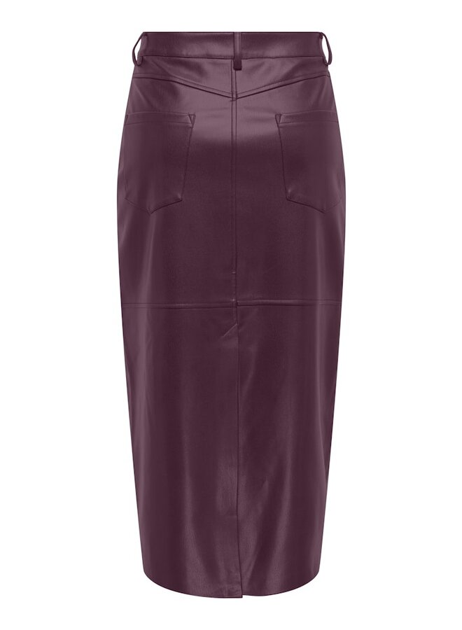 Only Leren Rok ONLVERONA 15350363 - Mauve Wine