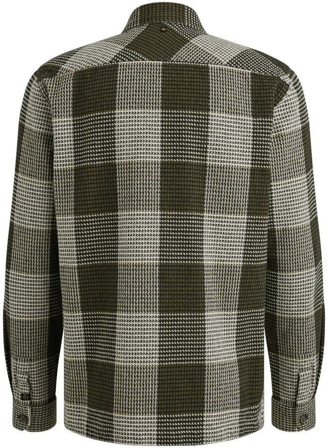 PME Legend Overhemd Structure Block Check PSI2508214 - 6416 Olive Night