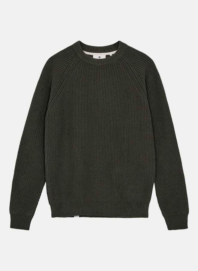 Anerkjendt 902027 AKSUNE PATENT KNIT - 4084 Forest night