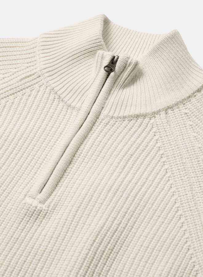 Anerkjendt Half zip trui  AKSUNE PATENT 902026 - 9503 Tofu