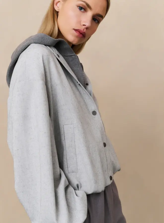 YAYA Bomberjasje 01-511039-508 - 99021 Light Grey Melange