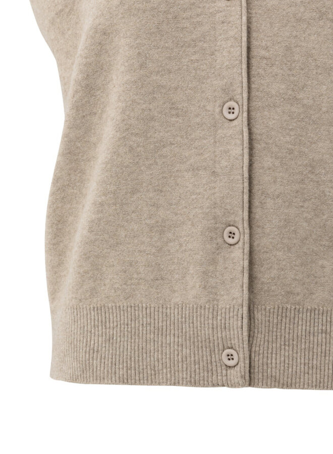 YAYA Gilet Met V-Hals 01-010120-508 - 99007 Sand Melange