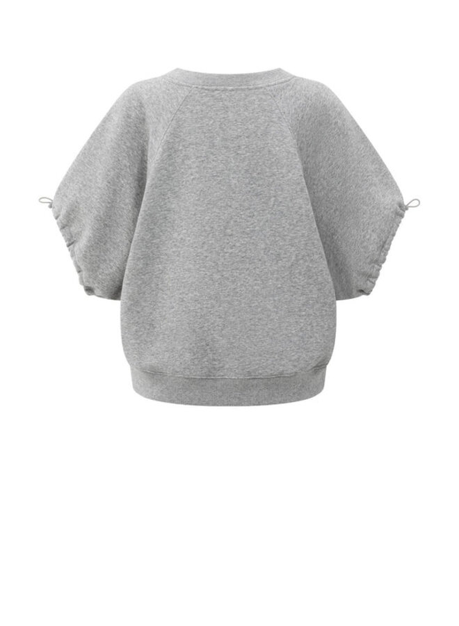 YAYA Sweatshirt Met V-Hals 01-109091-508 - 99022 Medium Grey Melange