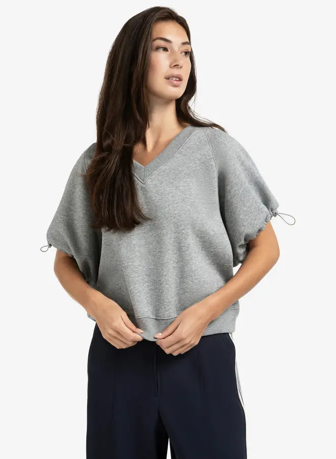 YAYA Sweatshirt Met V-Hals 01-109091-508 - 99022 Medium Grey Melange