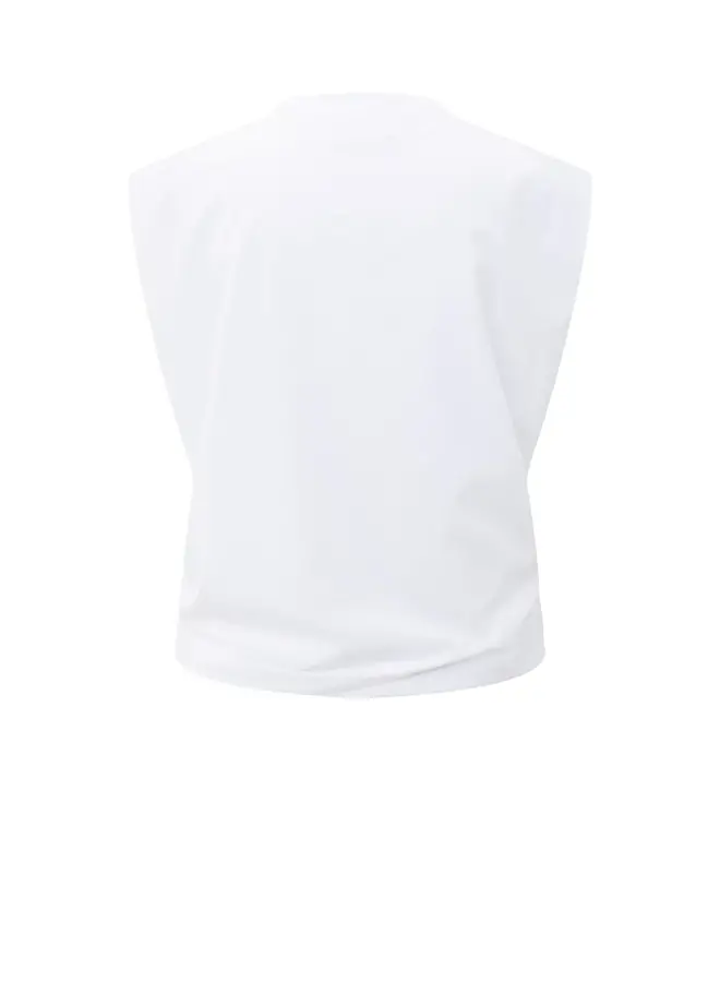 YAYA Top Met Schoudervulling 01-701315-508 - 00000 Pure White