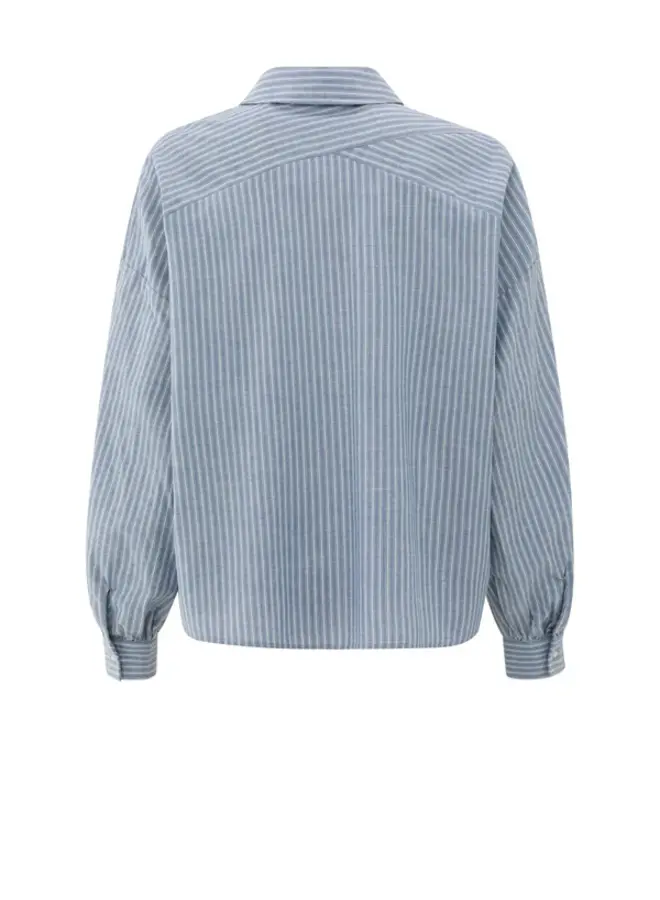 YAYA Gestreepte Blouse 01-201178-508 - 990001 Vintage Blue Dessin